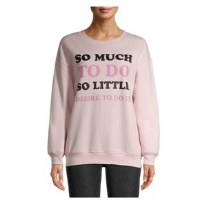 So Much So Little Juniors Graphic LS Sweatshirt
